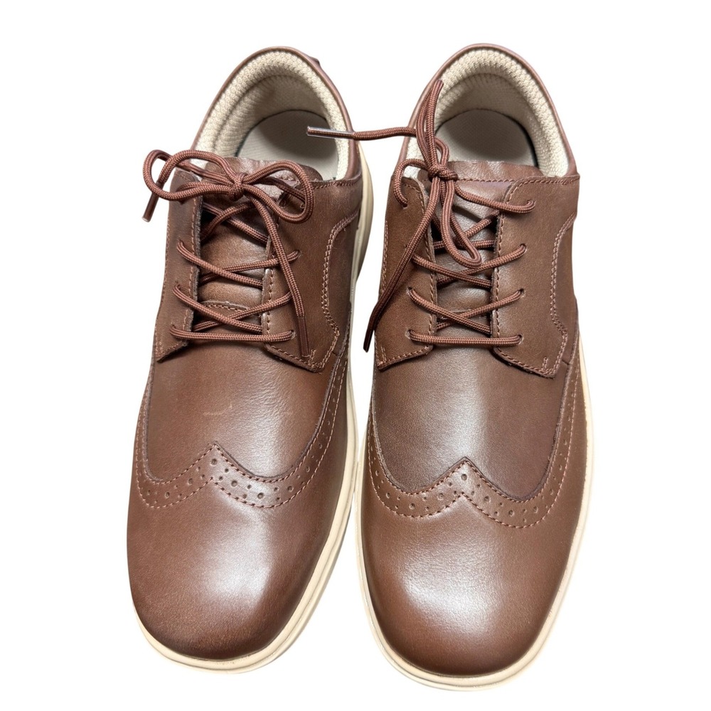 Orthofeet Moreno 22003 Men's 8 D Brown Leather Wingtip Comfort Shoes NIB